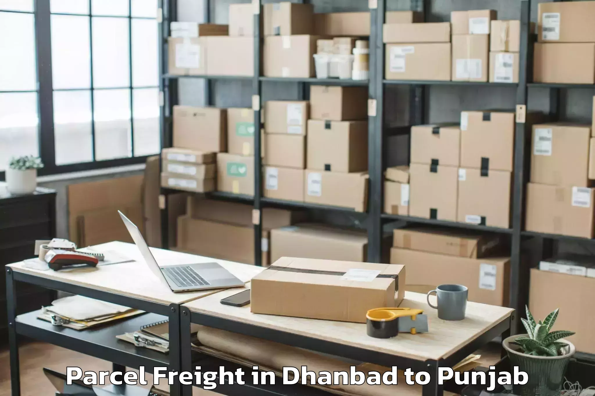 Professional Dhanbad to Sant Baba Bhag Singh Universit Parcel Freight